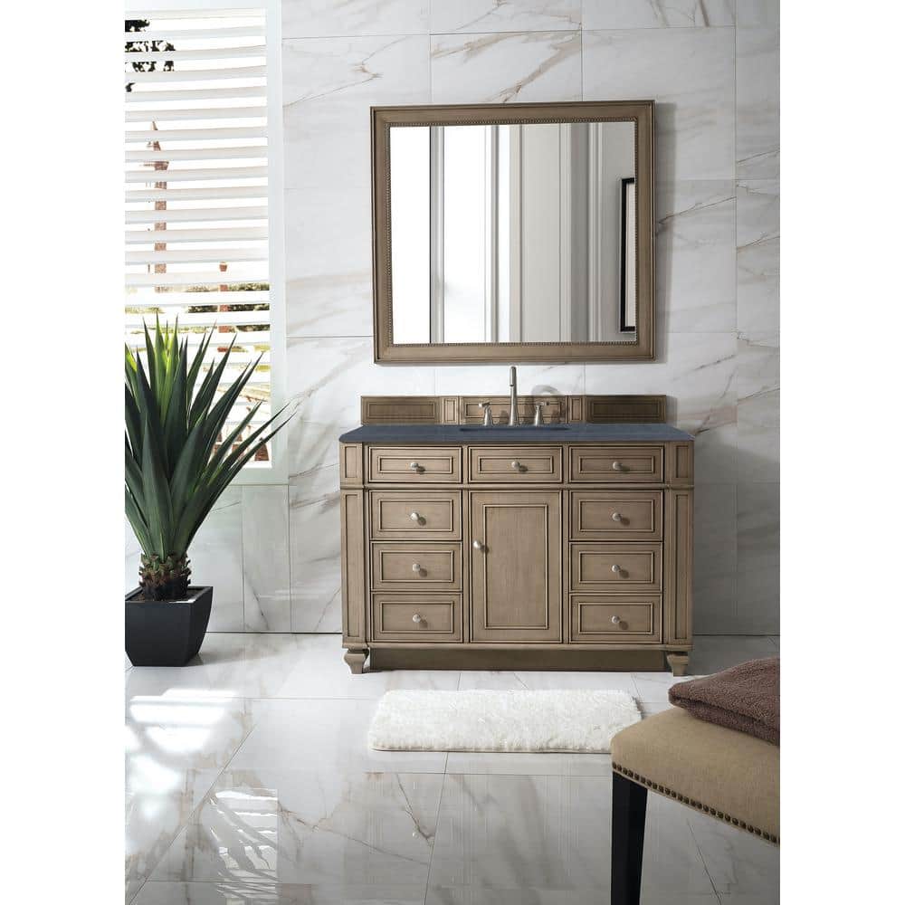 James Martin Vanities Bristol 44" x 40" Whitewashed Walnut Vanity Mirror - Image 4