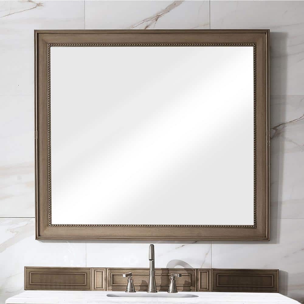 James Martin Vanities Bristol 44" x 40" Whitewashed Walnut Vanity Mirror - Image 5