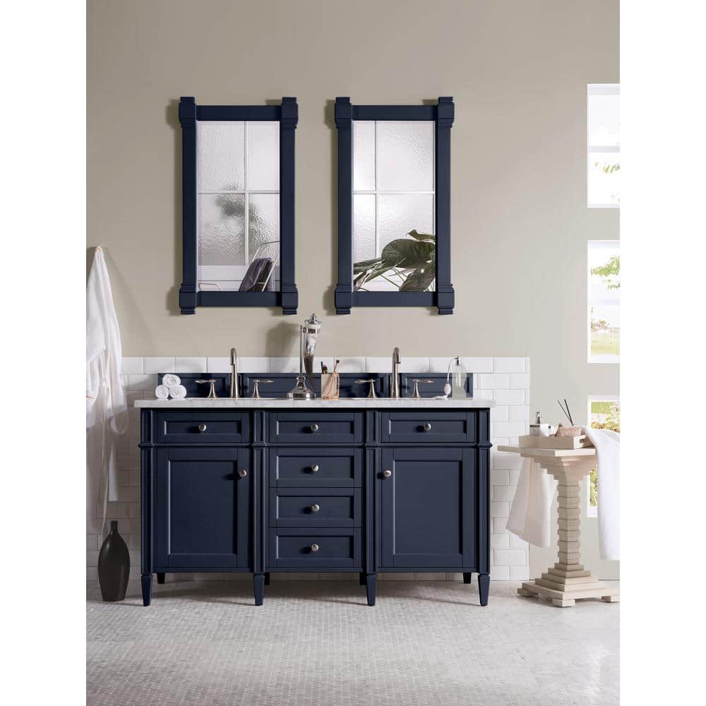 James Martin Vanities Brittany 21.7 in. W x 39.2 in. H Framed Rectangular Wall Mirror in Victory Blue - Image 4