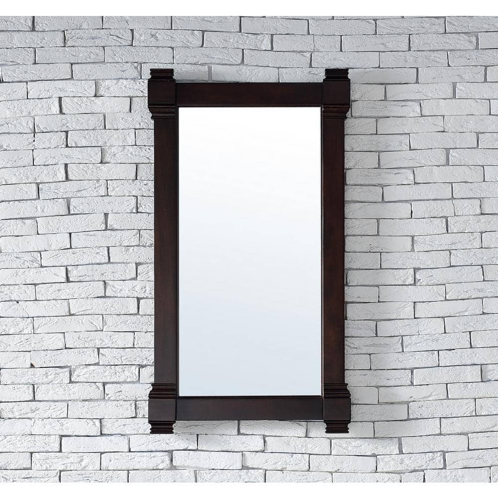 James Martin Vanities Brittany 21.7 x 39.2 Inch Burnished Mahogany Bathroom Vanity Mirror - Image 3