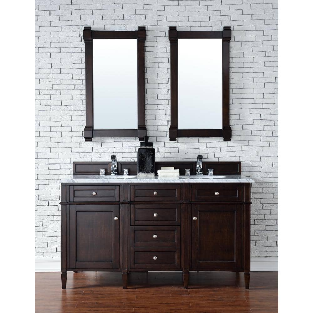 James Martin Vanities Brittany 21.7 x 39.2 Inch Burnished Mahogany Bathroom Vanity Mirror - Image 4