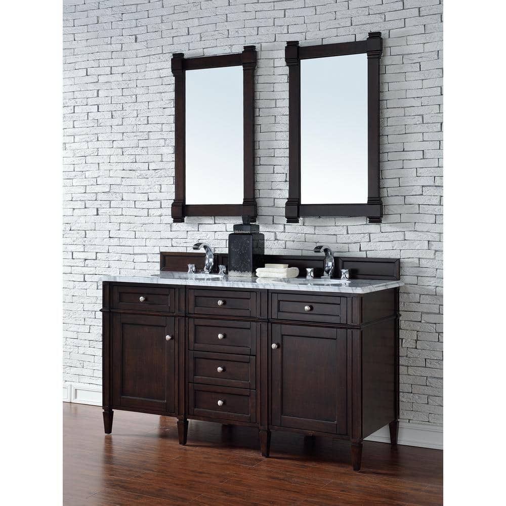 James Martin Vanities Brittany 21.7 x 39.2 Inch Burnished Mahogany Bathroom Vanity Mirror - Image 8