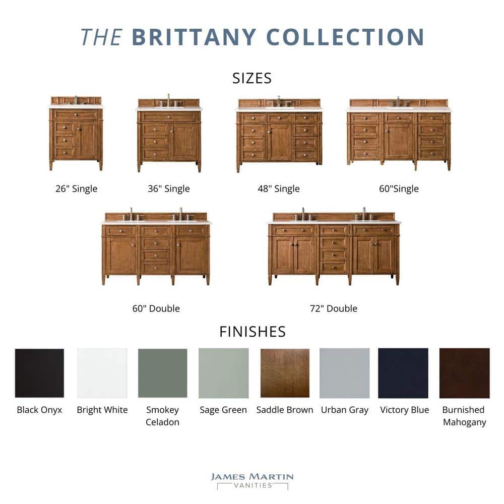 James Martin Vanities Brittany 47" Saddle Brown Single Bath Vanity Cabinet - Image 9