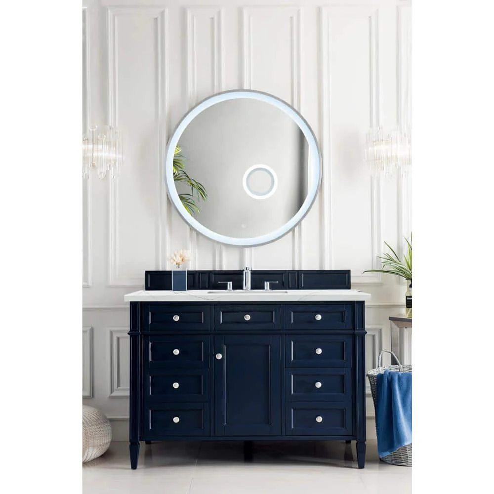 James Martin Vanities Brittany 48" Bathroom Vanity in Victory Blue with Quartz Top - Image 2