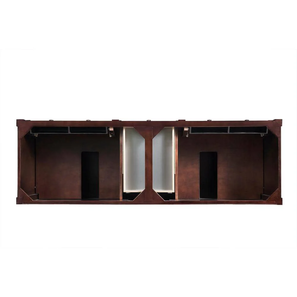 James Martin Vanities Brittany 72" Double Bath Vanity in Burnished Mahogany with Carrara Marble Top - Image 7