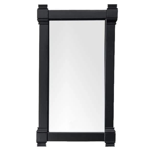 James Martin Vanities Brittany Black Onyx Rectangular Wall Mirror 21.7 x 39.2 Inches - Image 3