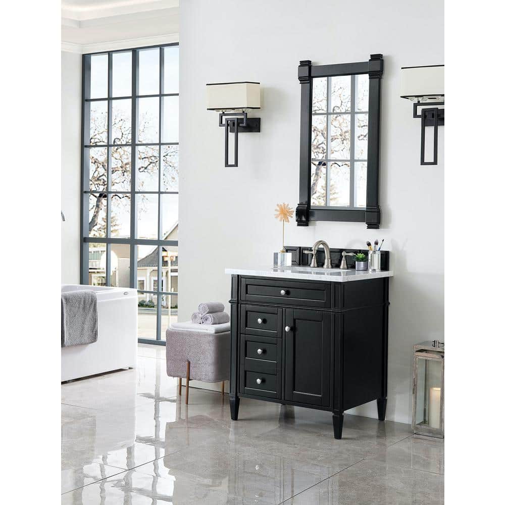 James Martin Vanities Brittany Black Onyx Rectangular Wall Mirror 21.7 x 39.2 Inches - Image 4