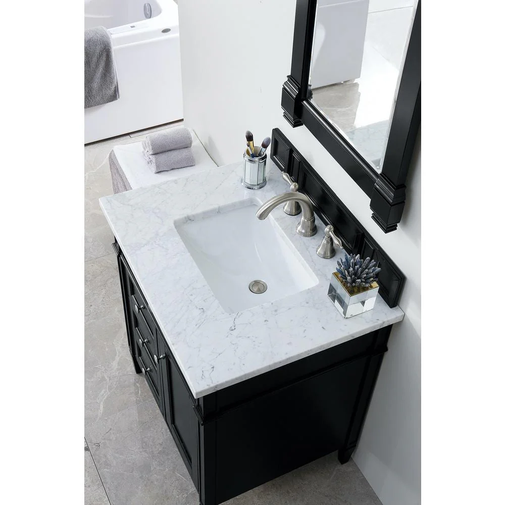 James Martin Vanities Brittany Black Onyx Rectangular Wall Mirror 21.7 x 39.2 Inches - Image 7