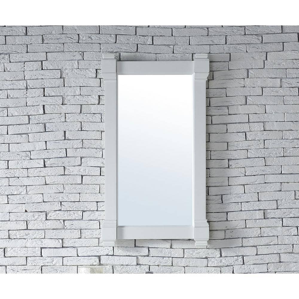 James Martin Vanities Brittany Bright White Rectangular Bathroom Vanity Mirror 21.7 x 39.2 in. - Image 2