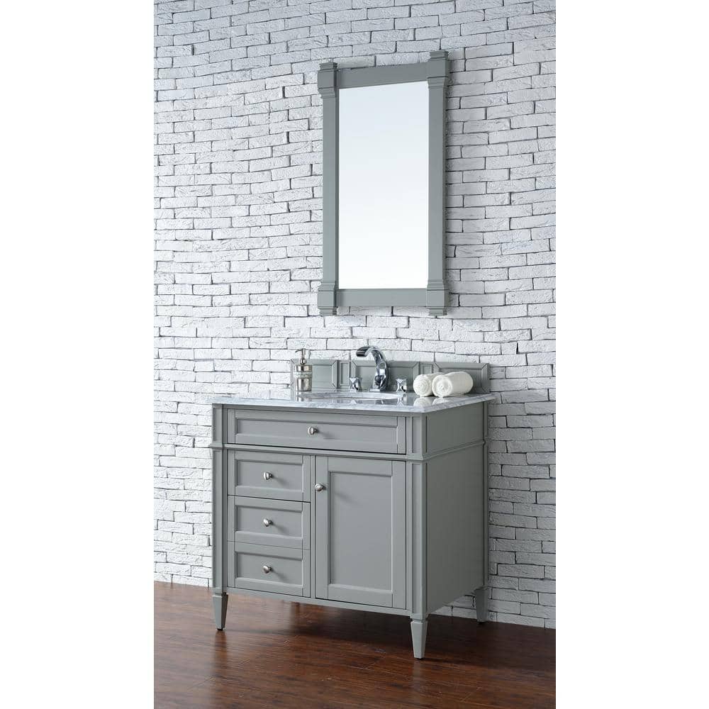 James Martin Vanities Brittany Urban Gray Rectangular Bathroom Vanity Mirror, 21.7 x 39.2 Inches - Image 6