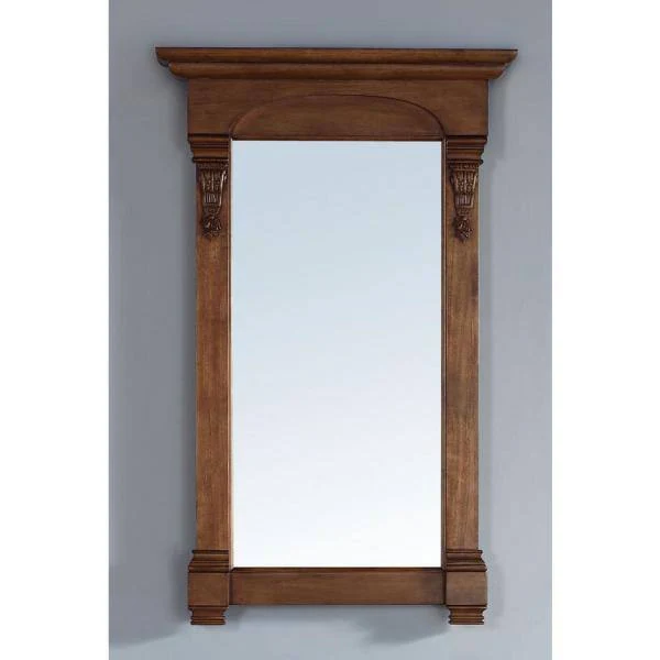 James Martin Vanities Brookfield 26" x 42" Rectangular Bathroom Vanity Mirror in Country Oak - Image 2