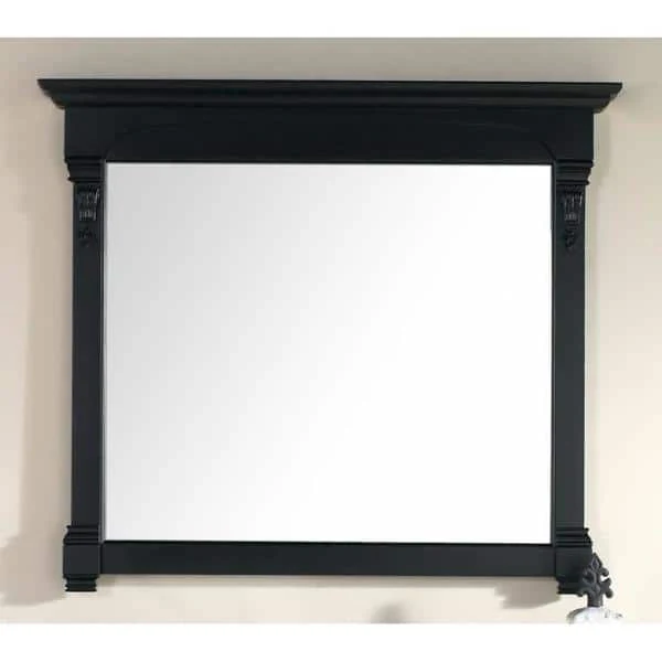 James Martin Vanities Brookfield 47.2" x 41.3" Antique Black Vanity Mirror - Image 3