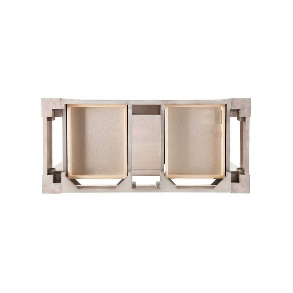 James Martin Vanities Brooklyn 39.4 in. Wood Console Sink with Basin and Leg Combo in Platinum Ash - Image 2