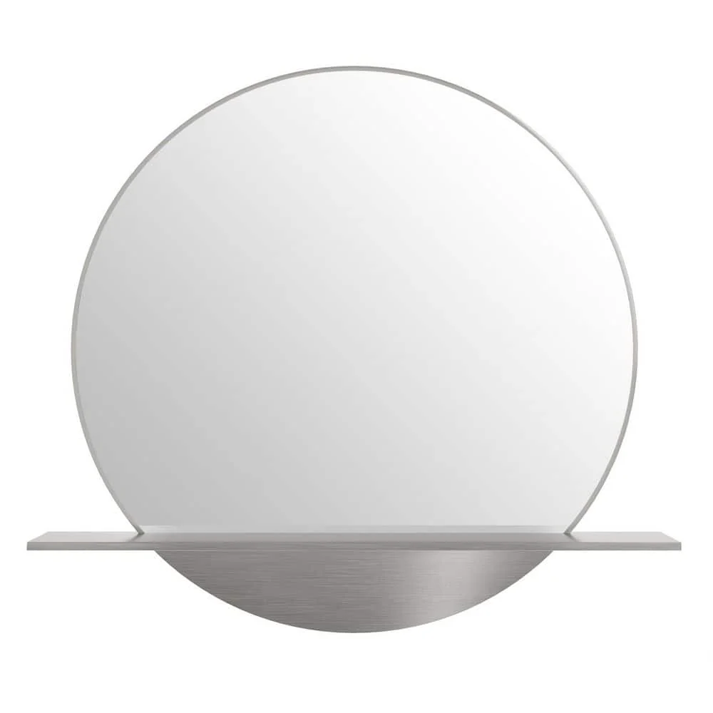 James Martin Vanities Brushed Nickel Rectangular Bathroom Vanity Mirror 24x22