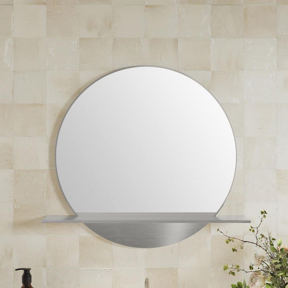 James Martin Vanities Brushed Nickel Rectangular Bathroom Vanity Mirror 24x22 - Image 2