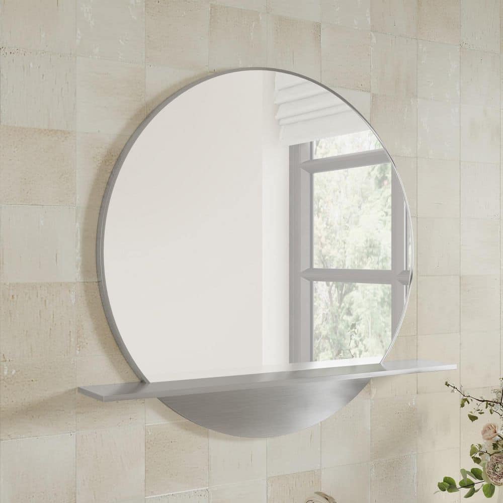 James Martin Vanities Brushed Nickel Rectangular Bathroom Vanity Mirror 24x22 - Image 3