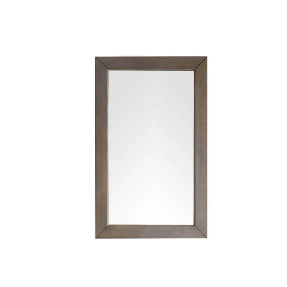 James Martin Vanities Chicago 26" x 42" Rectangular Bathroom Vanity Mirror in Whitewashed Walnut
