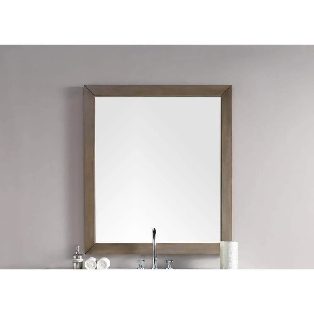 James Martin Vanities Chicago 48" x 42" Whitewashed Walnut Bathroom Vanity Mirror - Image 3