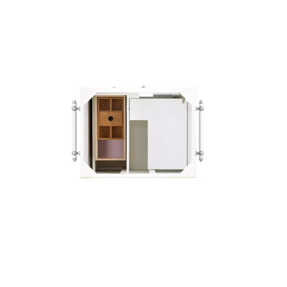 James Martin Vanities Copper Cove Encore 30" Bright White Vanity with Charcoal Soapstone Quartz Top - Image 5