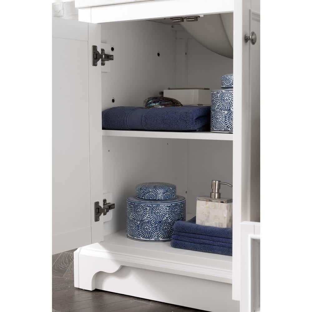 James Martin Vanities De Soto 73.3" Bright White Double Vanity with White Zeus Quartz Top - Image 5