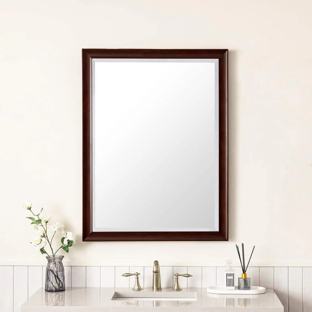 James Martin Vanities Glenbrook 30" x 40" Burnished Mahogany Vanity Mirror - Image 3