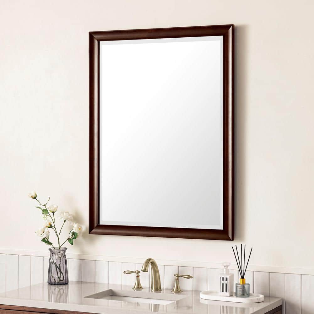 James Martin Vanities Glenbrook 30" x 40" Burnished Mahogany Vanity Mirror - Image 4
