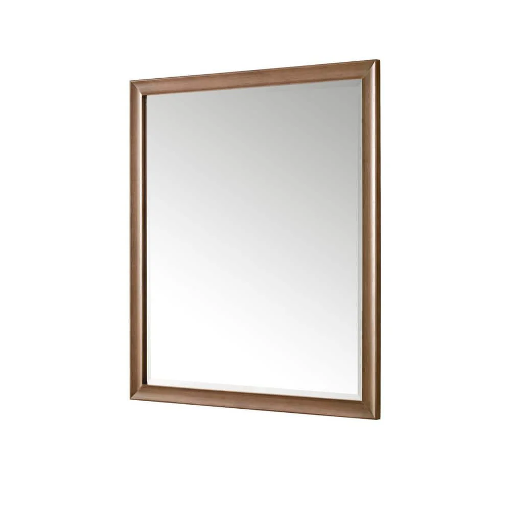 James Martin Vanities Glenbrook 36" x 40" Bathroom Vanity Mirror in White Wash Walnut - Image 4