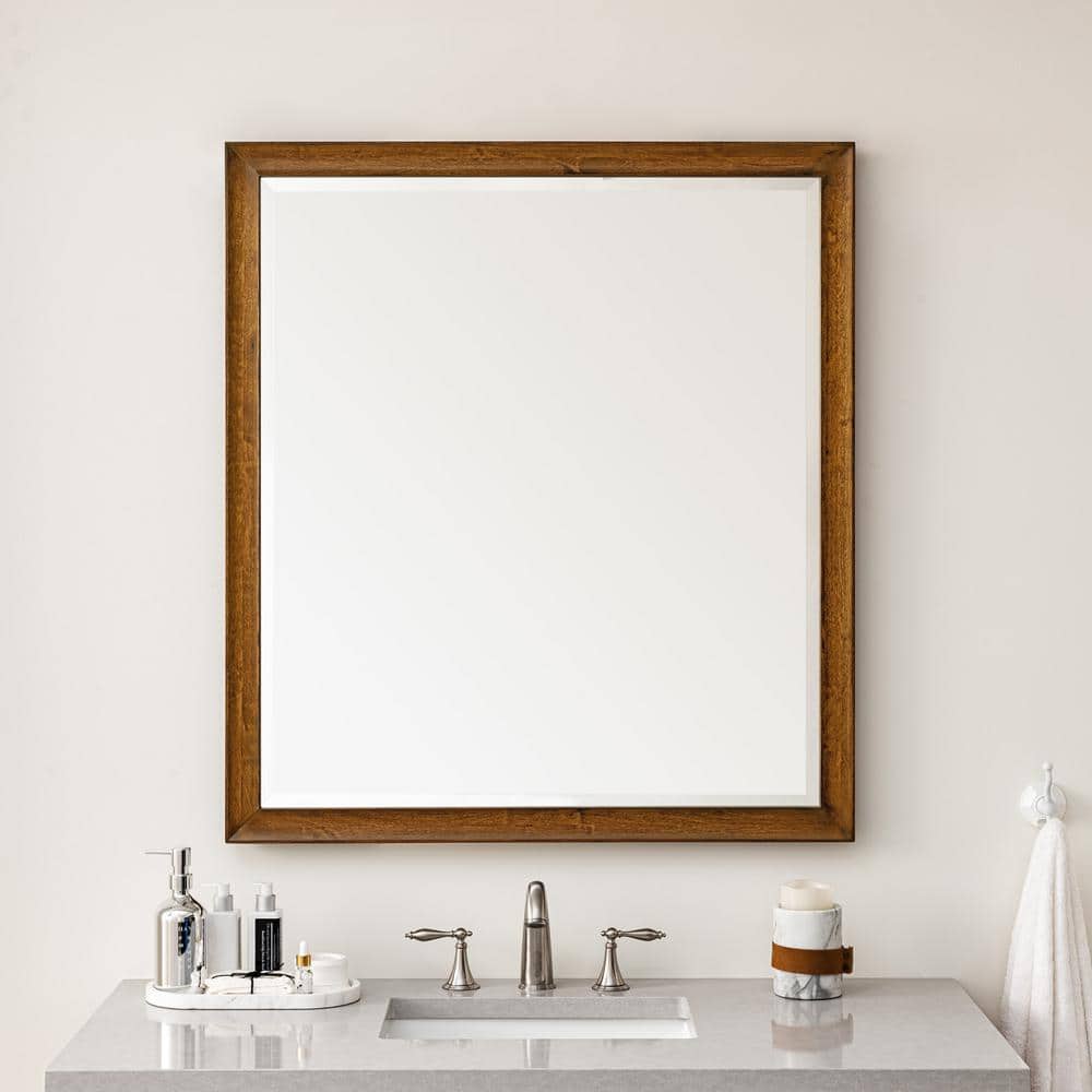 James Martin Vanities Glenbrook 36" x 40" Rectangular Vanity Mirror in Country Oak - Image 2