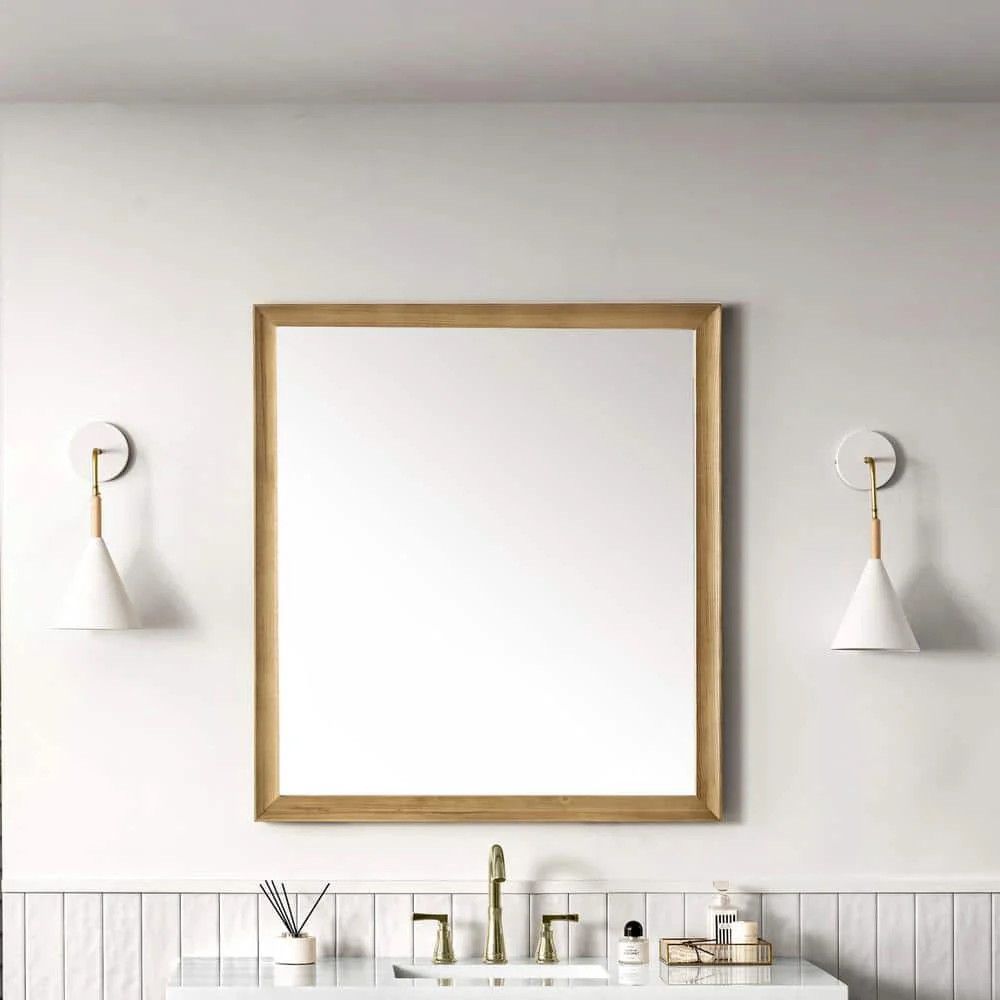 James Martin Vanities Glenbrook 36" x 40" Vanity Mirror - Light Natural Oak