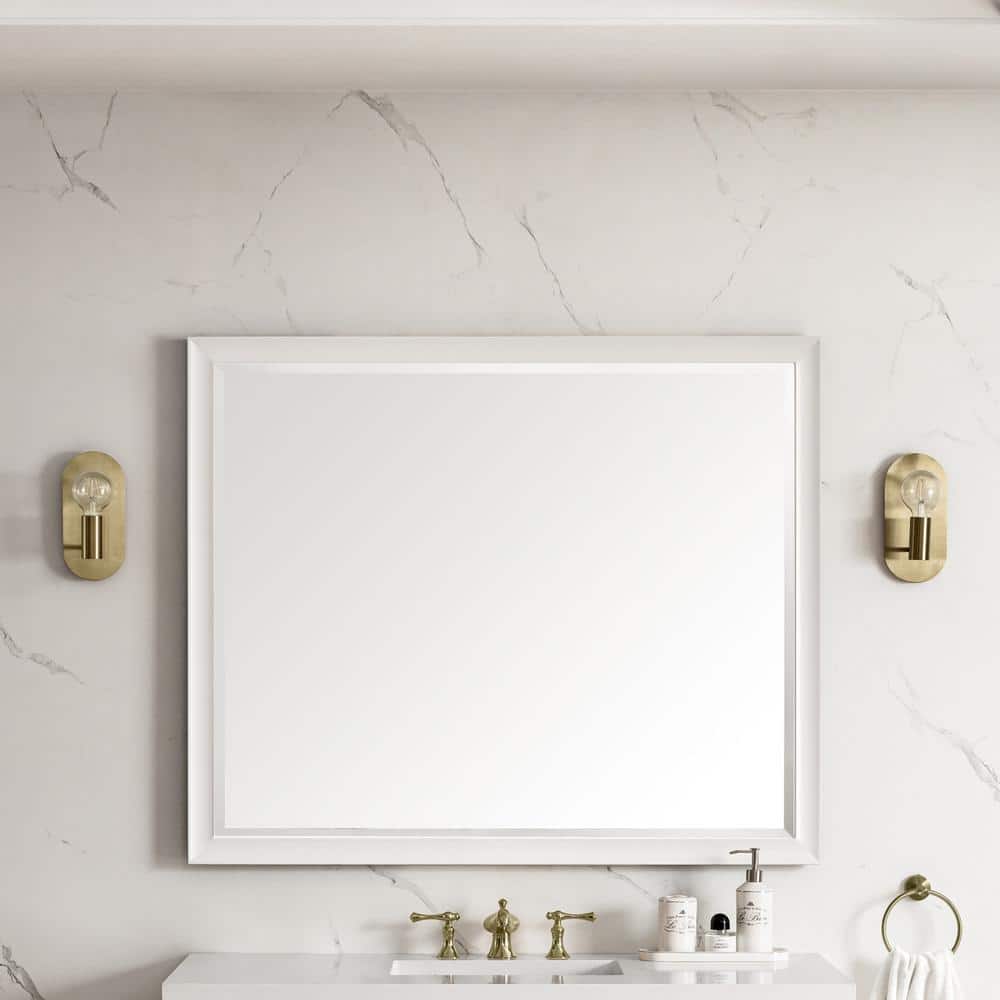 James Martin Vanities Glenbrook 48" Bright White Rectangular Vanity Mirror - Image 2