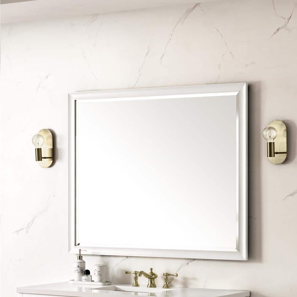 James Martin Vanities Glenbrook 48" Bright White Rectangular Vanity Mirror - Image 3