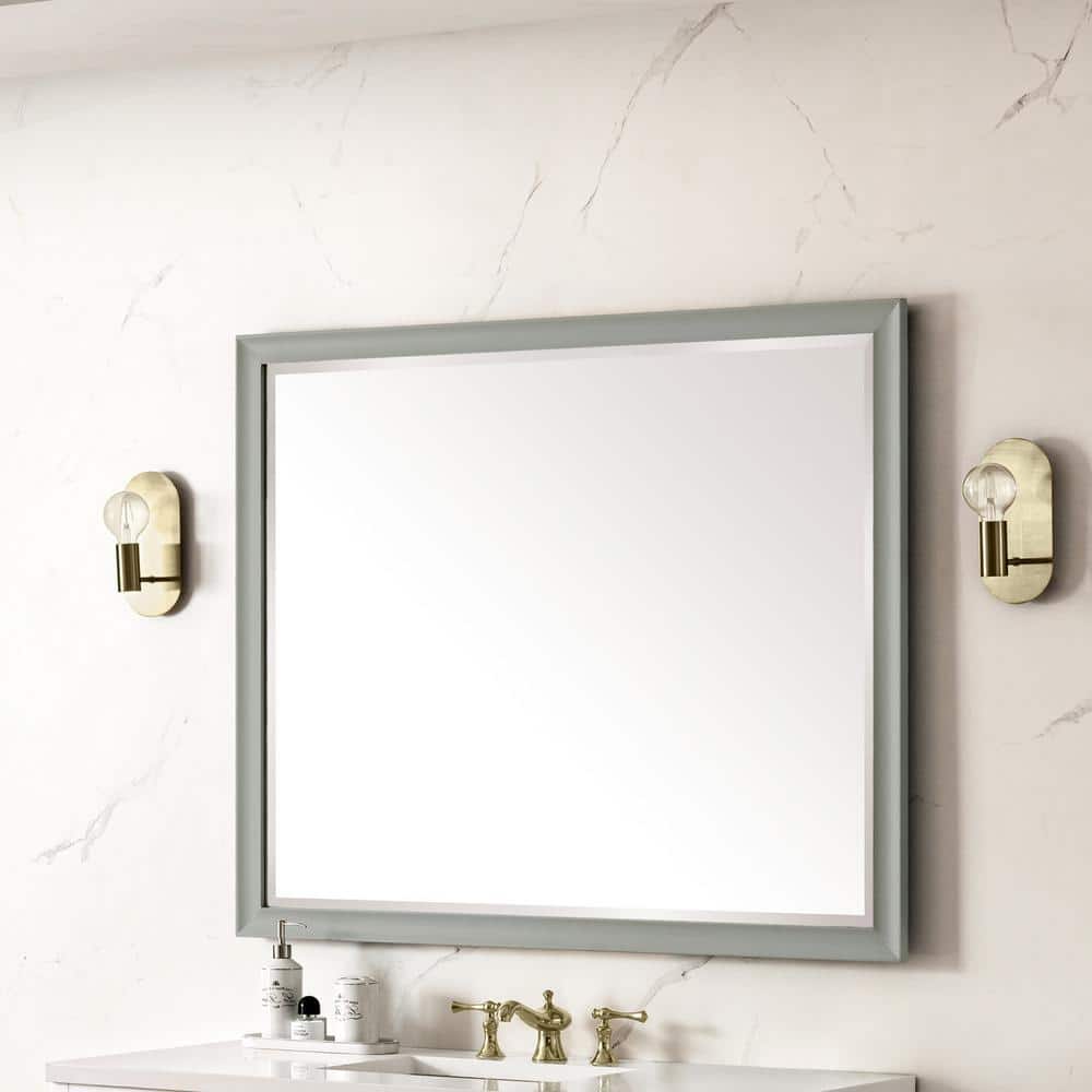 James Martin Vanities Glenbrook 48" x 40" Urban Gray Bathroom Vanity Mirror - Image 4