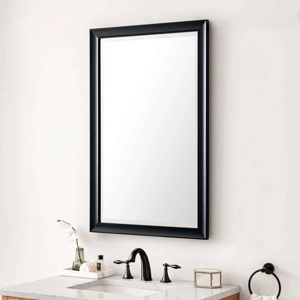 James Martin Vanities Glenbrooke 26" x 40" Black Onyx Vanity Mirror - Image 3