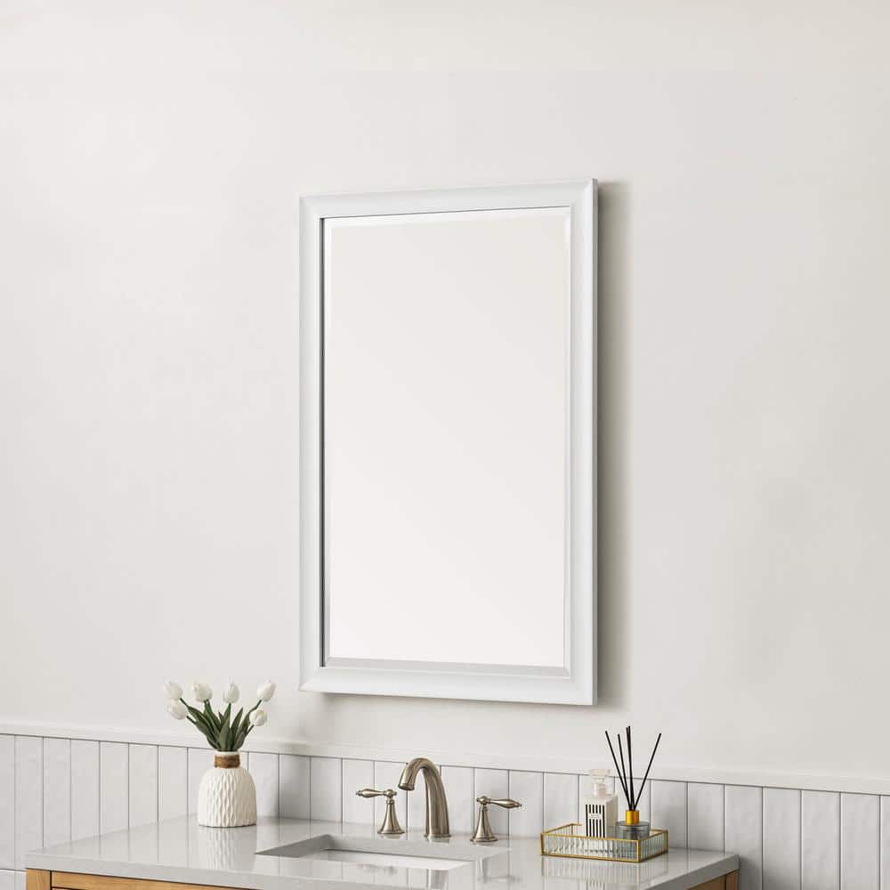 James Martin Vanities Glenbrooke 26" x 40" Bright White Bathroom Vanity Mirror - Image 5