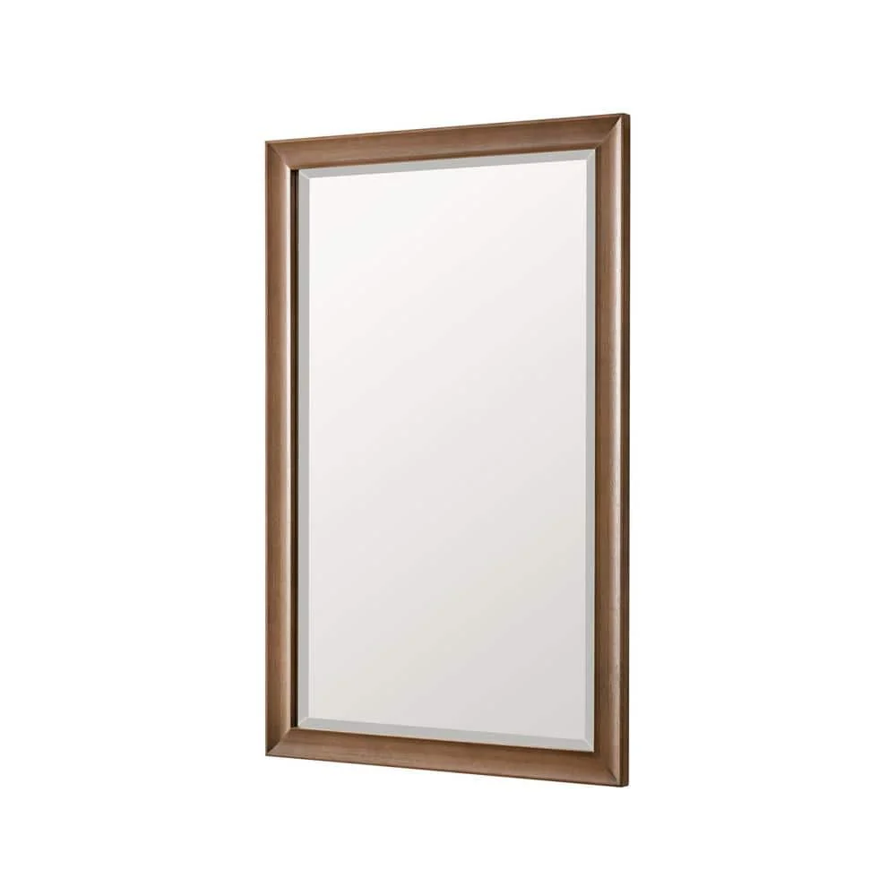 James Martin Vanities Glenbrooke 26" x 40" Rectangular Bathroom Vanity Mirror in White Wash Walnut - Image 6