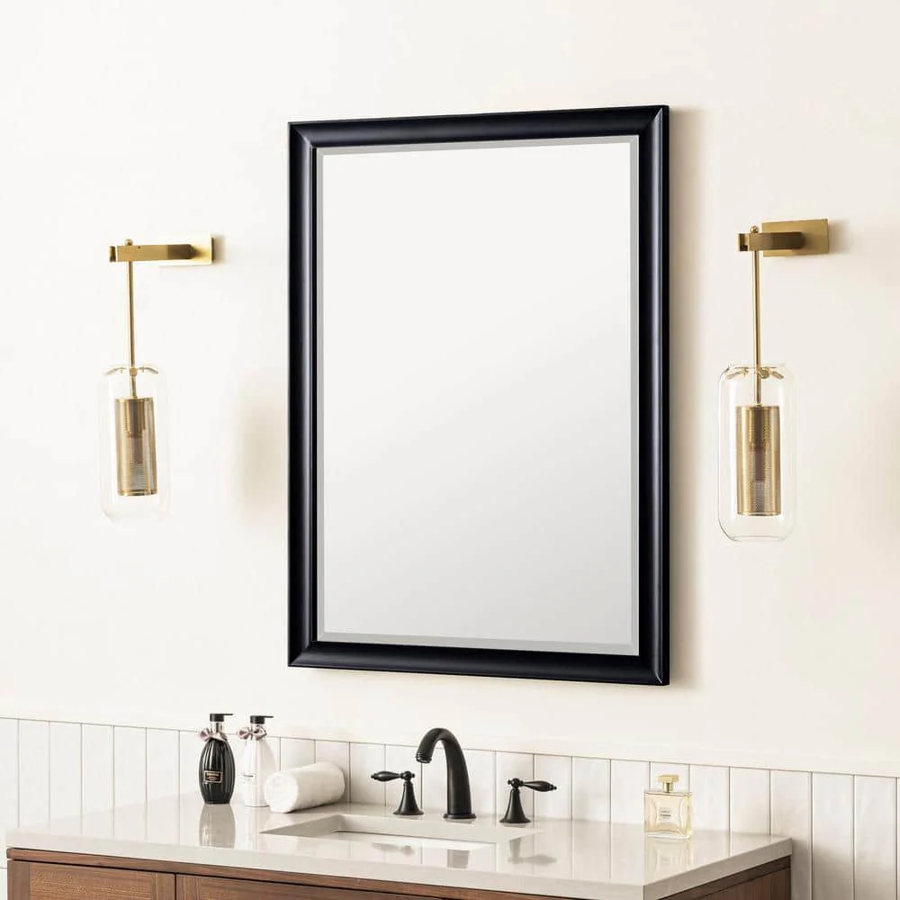 James Martin Vanities Glenbrooke 30" x 40" Black Onyx Vanity Mirror - Image 3