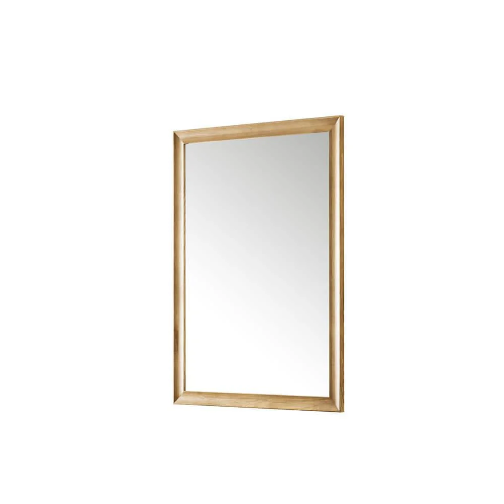 James Martin Vanities Glenbrooke 30" x 40" Light Natural Oak Vanity Mirror - Image 4