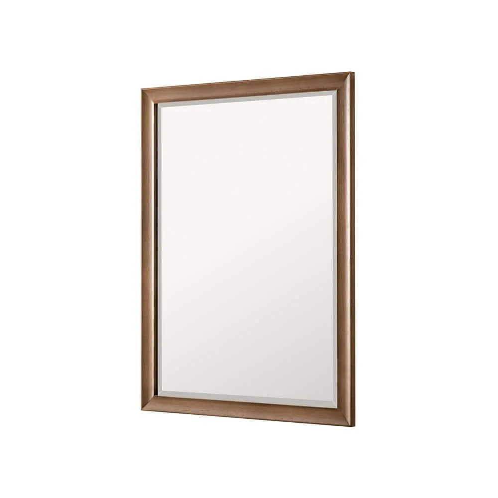 James Martin Vanities Glenbrooke 30" x 40" Rectangular Bathroom Vanity Mirror in White Wash Walnut - Image 5