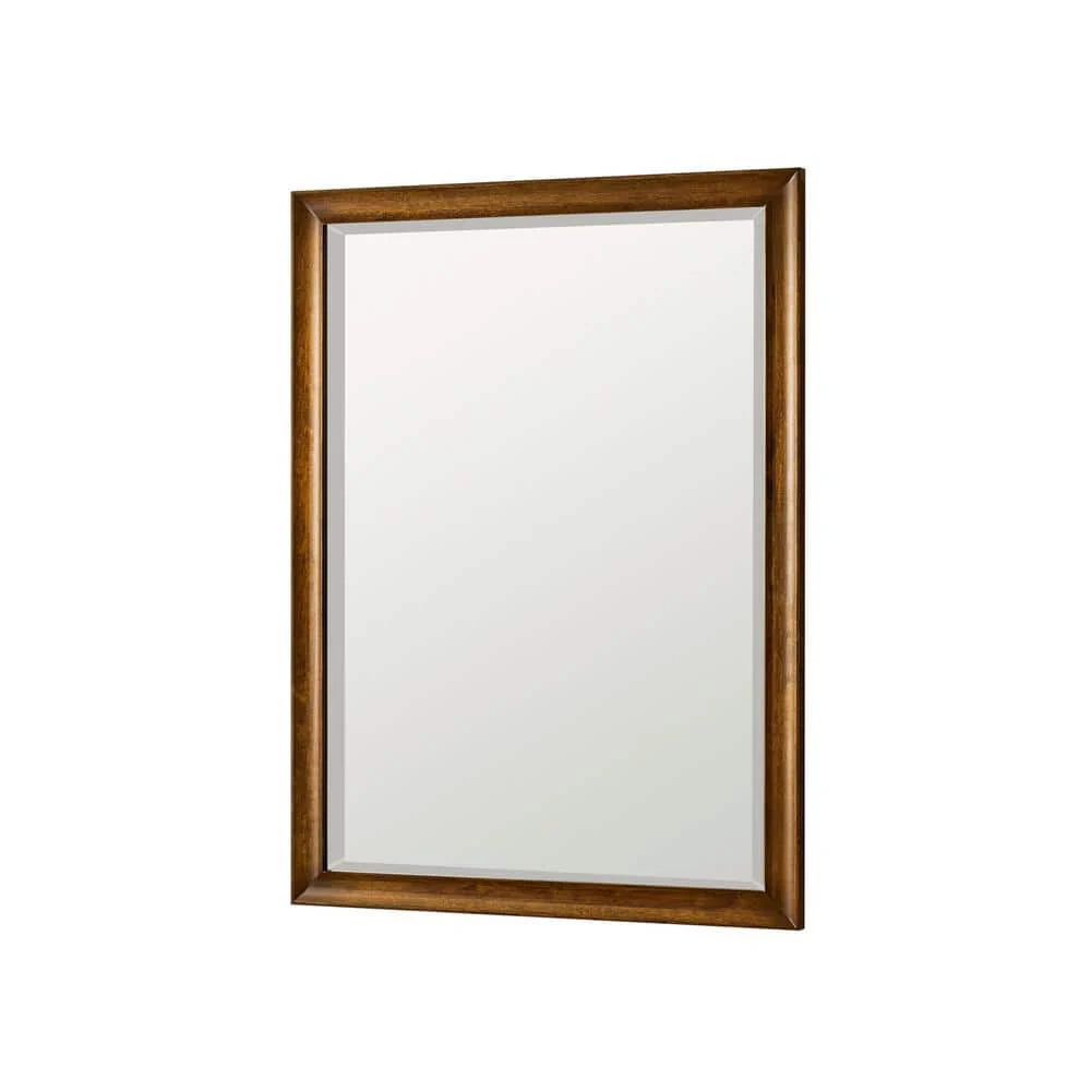 James Martin Vanities Glenbrooke 30" x 40" Rectangular Vanity Mirror in Country Oak - Image 4