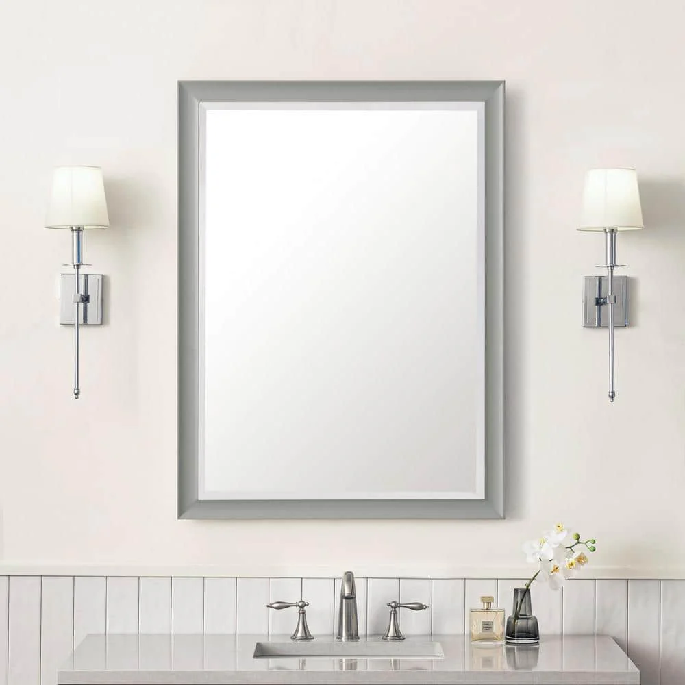 James Martin Vanities Glenbrooke 30" x 40" Urban Gray Bathroom Vanity Mirror - Image 2