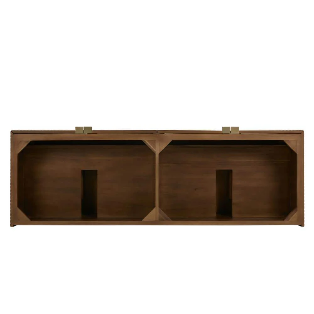 James Martin Vanities Marcello 72" Double Bath Vanity Cabinet in Chestnut, Floating Design - Image 3