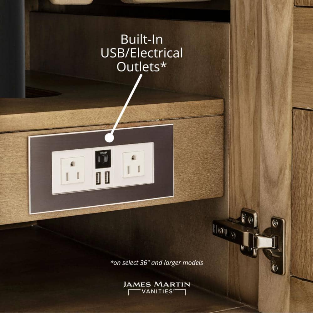 James Martin Vanities Marcello 72" Double Bath Vanity Cabinet in Chestnut, Floating Design - Image 6