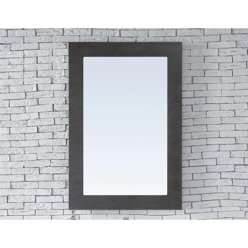 James Martin Vanities Metropolitan 30" x 44" Silver Oak Wall Mirror - Image 3