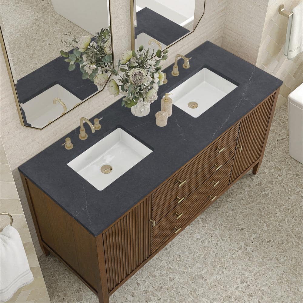 James Martin Vanities Myrrin 60" Double Bath Vanity with Quartz Top - Image 5