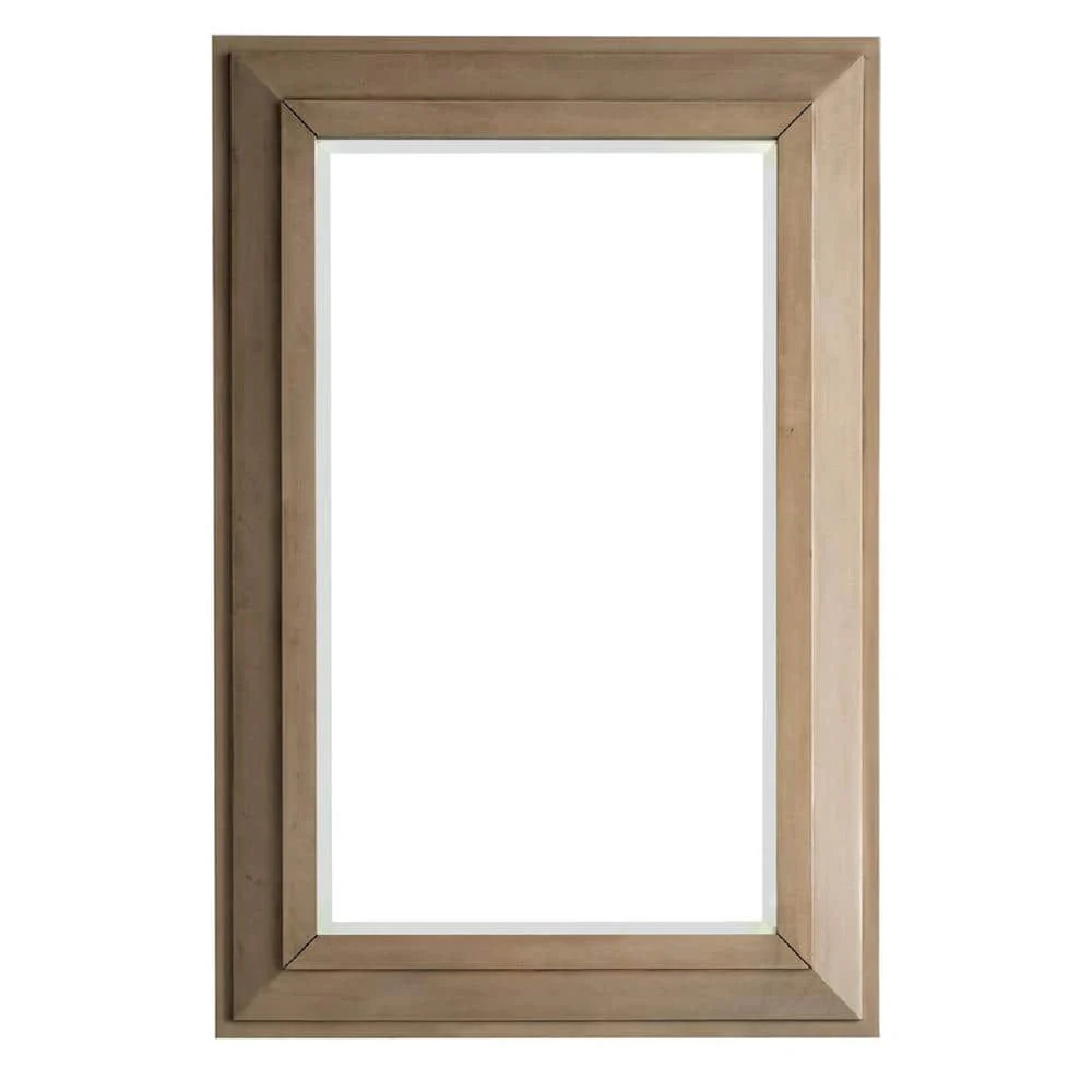 James Martin Vanities Portland 30.4" x 42" Whitewashed Walnut Rectangular Wall Mirror