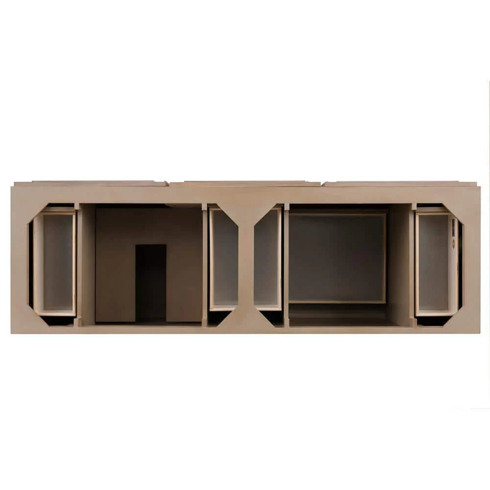 James Martin Vanities Portland 72" Double Vanity in Whitewashed Walnut with Quartz Top - Image 5