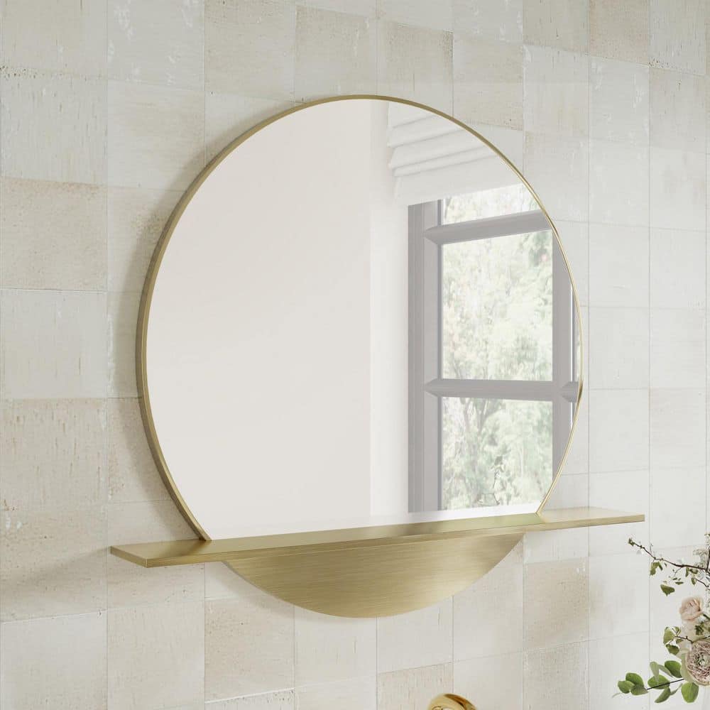 James Martin Vanities Radiant Gold Framed Bathroom Vanity Mirror, 24 x 22 Inches - Image 4
