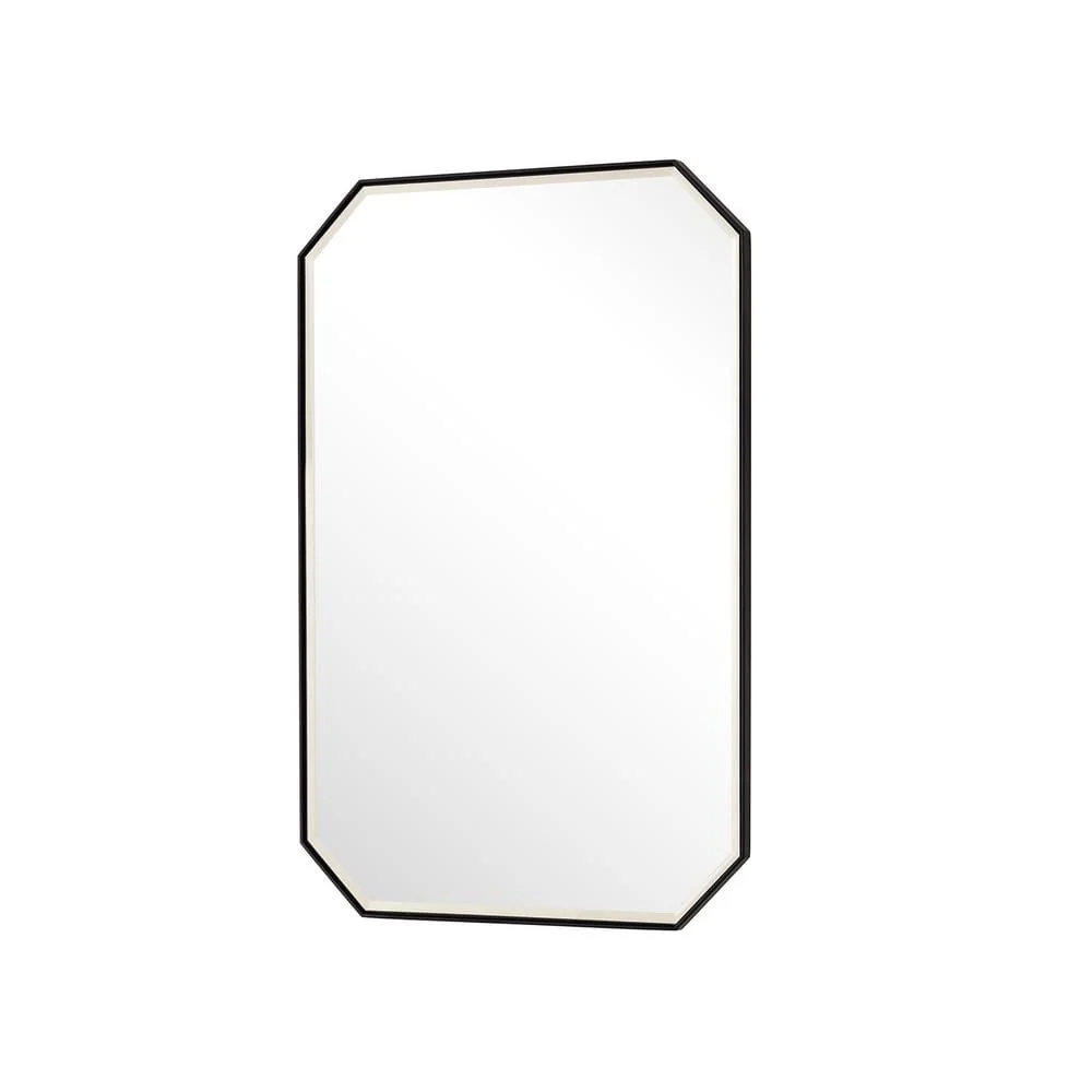 James Martin Vanities Rohe 24" x 36" Matte Black Bathroom Vanity Mirror - Image 2