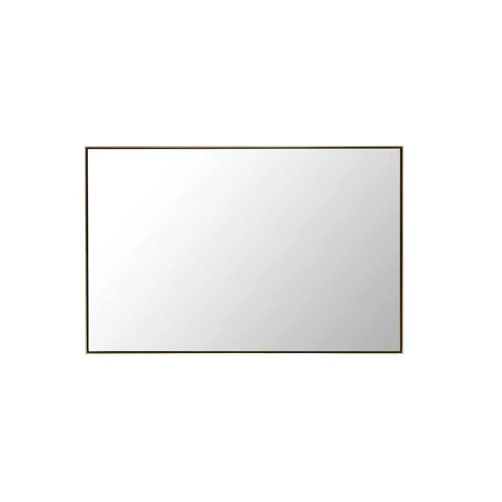 James Martin Vanities Rohe 26" x 40" Rectangular Bathroom Vanity Mirror, Champagne Brass - Image 3