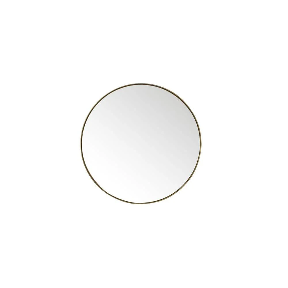 James Martin Vanities Rohe 30" Rectangular Bathroom Mirror, Champagne Brass